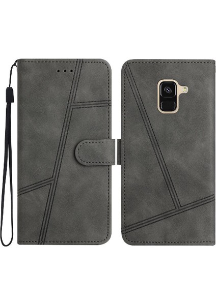 Samsung Galaxy A8 Artı 2018 Tam Koruma Için Flip Case Cüzdan Pu Bilek (Yurt Dışından)