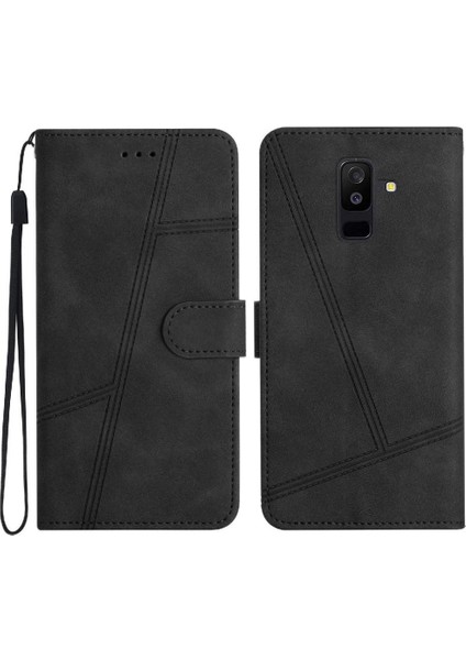 Samsung Galaxy A6 Artı 2018 Kart Yuvaları Tutucu Manyetik Tam Için Flip Case (Yurt Dışından)