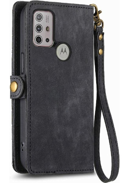 Motorola Moto G30 Cüzdan Basit Iş Deri Kılıf Flip Case Için Flip Case (Yurt Dışından)