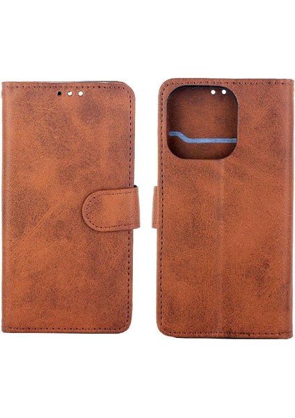IPhone 14 Için Filp Durumda Pro Tam Koruma Kartı Tutucu Kickstand Pu (Yurt Dışından)