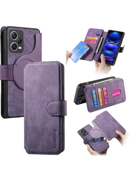 Xiaomi Redmi Not 12 Pro Artı 5g Mıknatıs Koruyucu Malzeme Için Flip Case (Yurt Dışından)