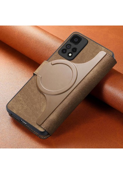 Xiaomi Redmi Not 11 Için Flip Case Pro 5g Mıknatıs Koruyucu Malzeme Retro (Yurt Dışından)