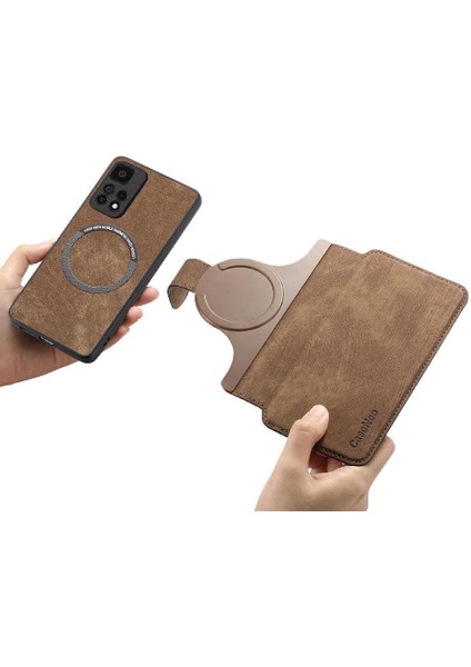 Xiaomi Redmi Not 11 Için Flip Case Pro 5g Mıknatıs Koruyucu Malzeme Retro (Yurt Dışından)