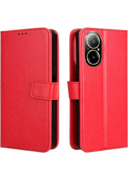 Realme 12 Lite 4g Için Kılıf Kart Tutucu Cüzdan Manyetik Kapak Çevirin (Yurt Dışından)