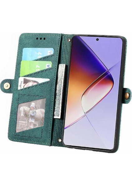 Infinix Not 40 Cüzdan Için Flip Case Basit Iş Kapak Kapak Darbeye (Yurt Dışından)