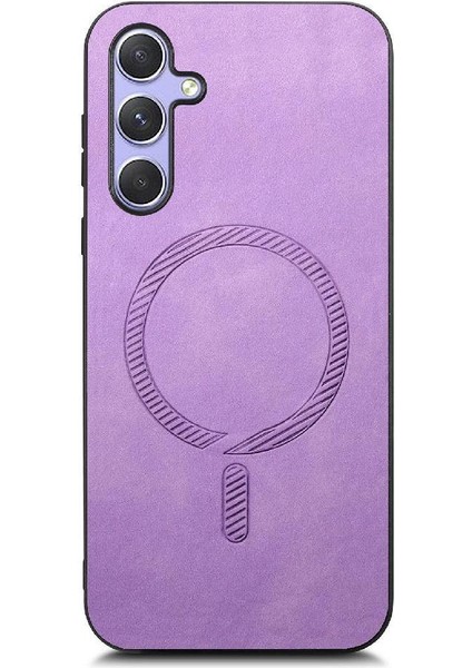 Samsung Galaxy A14 Ince Kablosuz Şarj Magsafe Araba Mounts Için Flip Case (Yurt Dışından)
