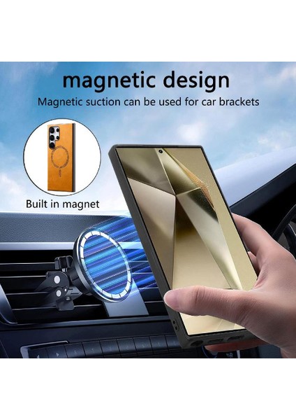 Samsung Galaxy S24 Için Flip Case Ultra Hafif Magsafe Araba Mounts Ince (Yurt Dışından) modelleri