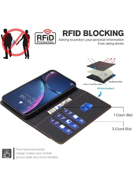 Onur X9B Kickstand Darbeye Tpu Iç Kabuk Flip Folio Için Flip Case (Yurt Dışından)