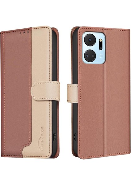 Onur X7A Kickstand Rfıd Engelleme Darbeye Tpu Iç Kabuk Için Flip Case (Yurt Dışından)