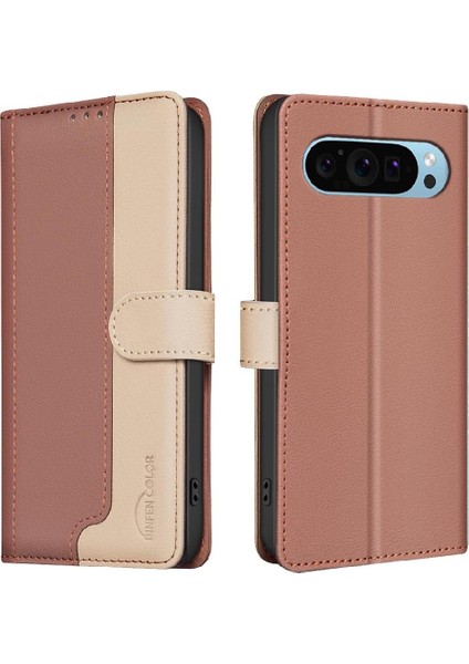 Google Piksel 9 Flip Folio Rfıd Engelleme Darbeye Tpu Iç Için Flip Case (Yurt Dışından)