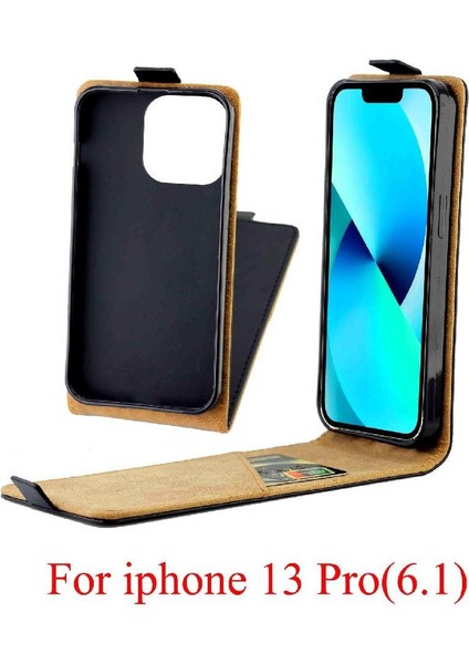 Dikey Flip Case IPhone 13 Pro Kart Yuvası Iş Stil Tpu Deri (Yurt Dışından) fiyatları