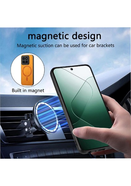 Xiaomi 14 5g Hafif Ince Magsafe Araba Mounts Kablosuz Için Flip Case (Yurt Dışından)