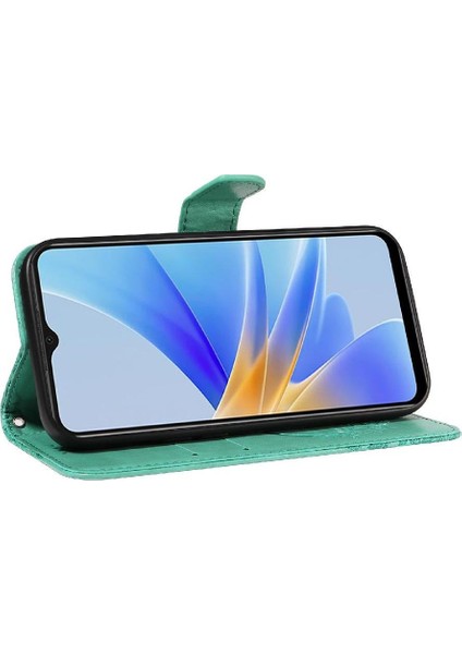 Mays Shop Kredi Kartı Yuvası ile Oppo A17 Için Flip Case Ayrılabilir El Kayışı Yüksek (Yurt Dışından)