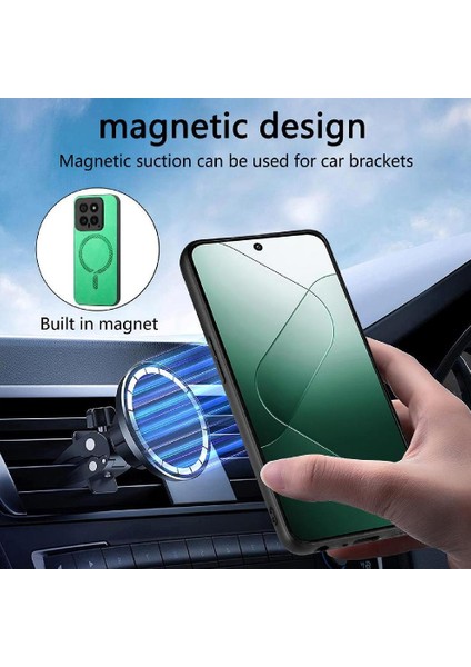 Xiaomi 14 5g Hafif Ince Magsafe Araba Mounts Kablosuz Için Flip Case (Yurt Dışından)