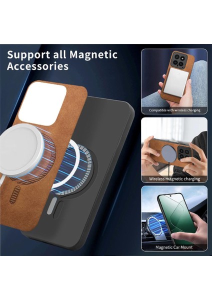 Xiaomi 14 5g Hafif Ince Magsafe Araba Mounts Kablosuz Için Flip Case (Yurt Dışından)