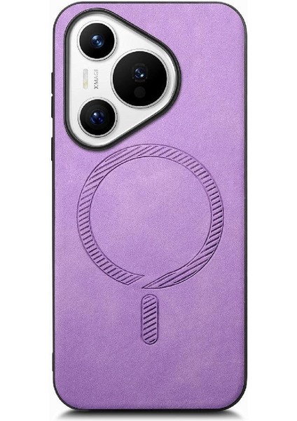 Huawei Pura 70 Magsafe Araba Mounts Için Flip Case Hafif Kablosuz Ince (Yurt Dışından)