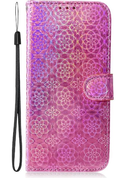 Mays Shop Onur Için Flip Case 200 5g Glitter Renkli Premium Pu Deri Cüzdan Kılıf (Yurt Dışından)