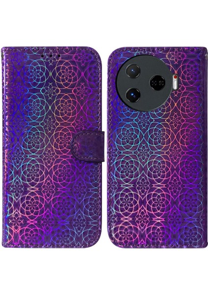 Tecno Camon 30 Pro Cüzdan Kılıf Için Flip Case Kart Yuvası Standı Tutucu Pu (Yurt Dışından)