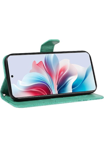 Kredi Kartı Yuvası ile Oppo Credit 11F 5g Yüksek Kaliteli Deri Için Flip Case (Yurt Dışından)