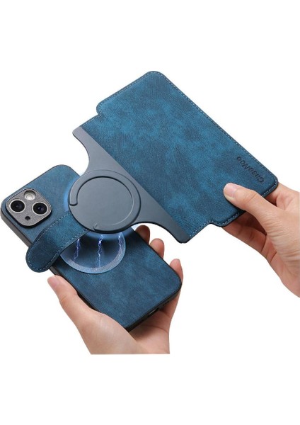 IPhone 15 Için Flip Case Cüzdan Retro Kart Standı Mıknatıs Koruyucu Malzeme (Yurt Dışından) fırsatları