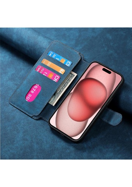 IPhone 15 Için Flip Case Cüzdan Retro Kart Standı Mıknatıs Koruyucu Malzeme (Yurt Dışından) indirimleri
