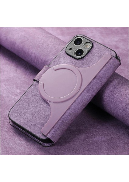 IPhone 15 Için Flip Case Cüzdan Retro Kart Standı Mıknatıs Koruyucu Malzeme (Yurt Dışından) fırsatları