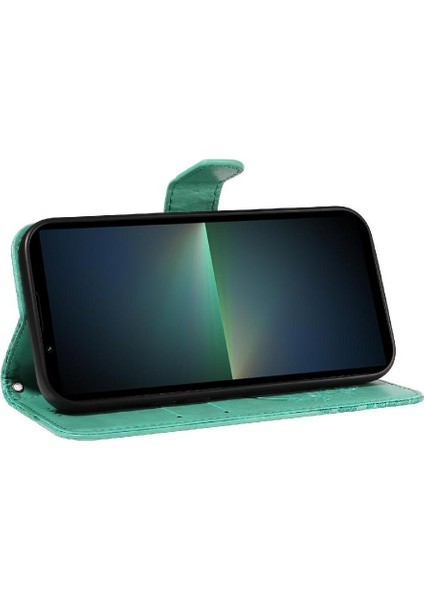 Kredi Kartı Yuvası Yüksek Kaliteli Deri ile Sony Xperia 5 V Için Flip Case (Yurt Dışından) modelleri