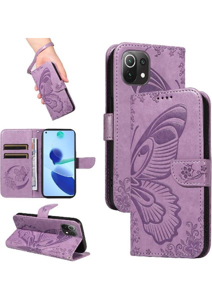 Kredi Kartı Yuvası ile Xiaomi 11 Lite Ayrılabilir El Kayışı Için Flip Case (Yurt Dışından)