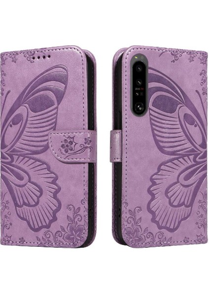 Sony Xperia 1 Iv Için Flip Case Kredi Kartı Yuvası ile Ayrılabilir El Kayışı (Yurt Dışından)