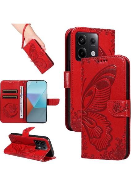 Xiaomi Redmi Not 13 Pro 5g Için Flip Case Kredi ile Yüksek Kaliteli Deri (Yurt Dışından)