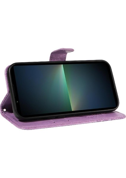 Kredi Kartı Yuvası Yüksek Kaliteli Deri ile Sony Xperia 5 V Için Flip Case (Yurt Dışından) indirimleri