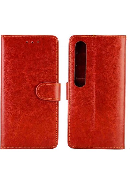 Xiaomi Mi 10 5g Için Flip Case Pu Deri Darbeye Kickstand Manyetik (Yurt Dışından)