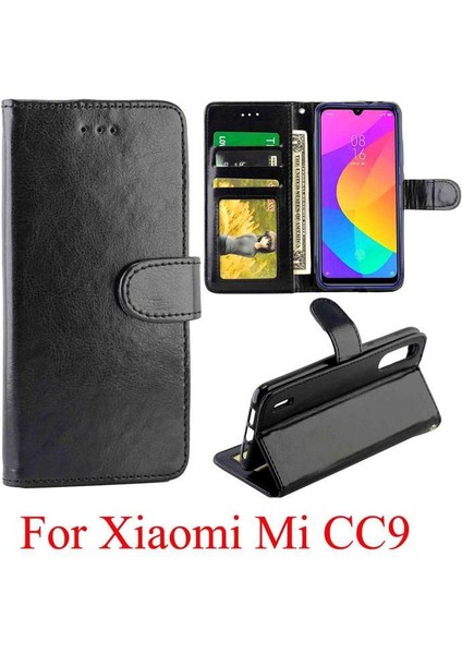 Xiaomi Mi Cc9 Pu Deri Manyetik Kapatma Darbeye Kart Için Flip Case (Yurt Dışından)