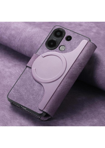 Xiaomi Redmi Not 13 Için Flip Case 4g Cüzdan Mıknatıs Koruyucu Malzeme (Yurt Dışından)