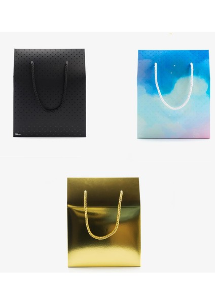 3'lü Kapaklı Kulplu Hediye Kutusu modelleri