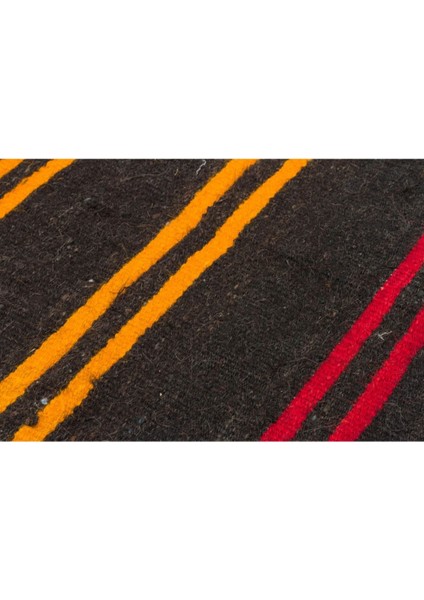 Sarı Kırmızı Rengi Çizgili Deesn Vintage Kilim fırsatları