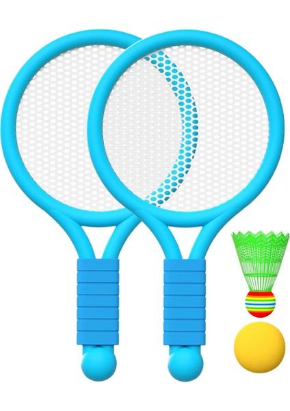 Çocuk Badminton Tenis Tenis Plaj Oyuncakları Mavisi Için Set (Yurt Dışından)