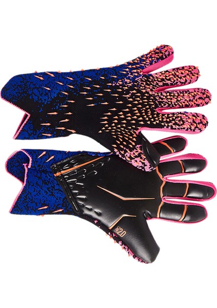 Kaleci Eldivenleri Kaleci Eldivenleri Profesyonel Kaymaz Kalabalıklık Önleme Parmak Kırmızı Boyut 7 (Yurt Dışından)