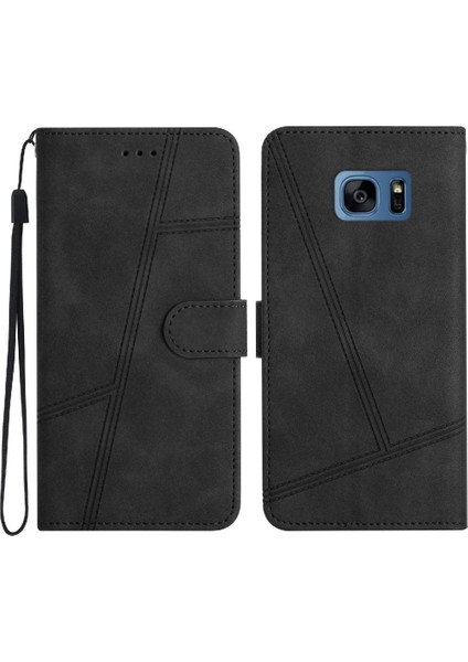 Samsung Galaxy S7 Kart Yuvaları Tutucu Manyetik Tam Koruma Için Flip Case (Yurt Dışından)