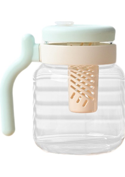 Kamp Ev Egzersiz Mavi Için 950ML Su Sürahisi ile Cam Çay Bardağı (Yurt Dışından)