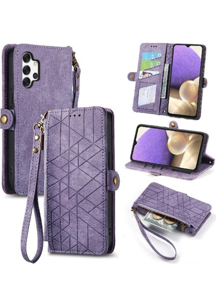 Samsung Galaxy A32 5g Için Flip Case Deri Kılıf Darbeye Cüzdan Flip (Yurt Dışından)