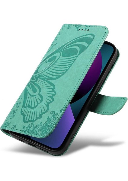 IPhone 14 Için Flip Case Artı Kredi Kartı Yuvası ile Yüksek Kaliteli Deri (Yurt Dışından)