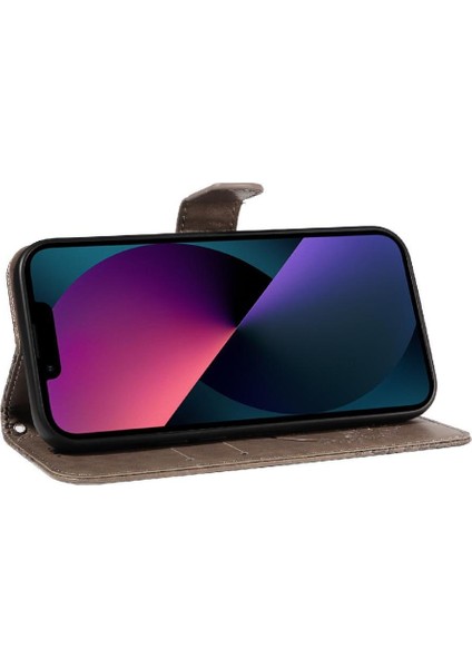IPhone 14 Için Flip Case Artı Kredi Kartı Yuvası ile Yüksek Kaliteli Deri (Yurt Dışından)