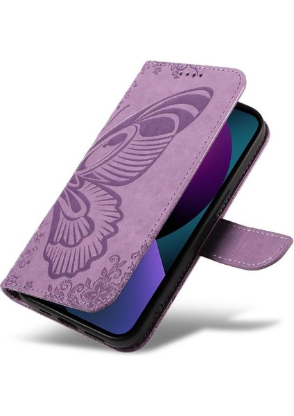 IPhone 14 Için Flip Case Artı Kredi Kartı Yuvası ile Yüksek Kaliteli Deri (Yurt Dışından)