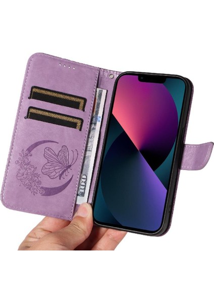 Kredi Kartı Yuvası ile IPhone 14 Için Flip Case Ayrılabilir El Kayışı Yüksek (Yurt Dışından) fırsatları