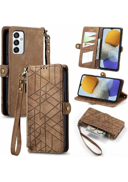 Mays Boutique Samsung Galaxy M23 5g Darbeye Deri Kılıf Için Flip Case Basit Flip (Yurt Dışından)