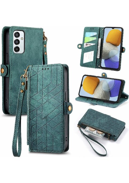 Samsung Galaxy M23 5g Darbeye Deri Kılıf Için Flip Case Basit Flip (Yurt Dışından)