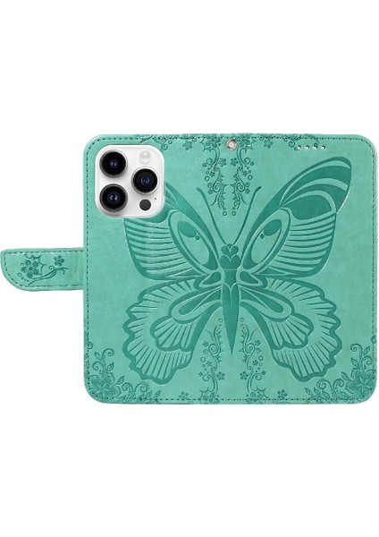 Kredi Kartı Yuvası ile IPhone 14 Pro Için Flip Case Ayrılabilir El Kayışı (Yurt Dışından)