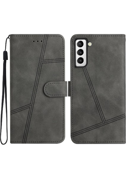 Samsung Galaxy S21 Artı Tam Koruma Bilek Kayışı Flip Pu Için Flip Case (Yurt Dışından)