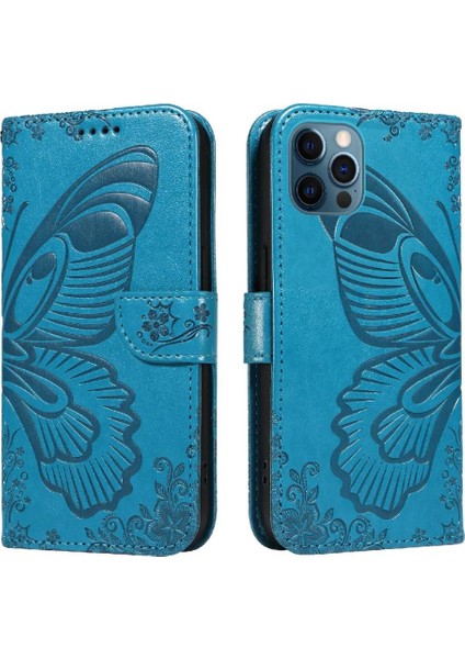 Kredi Kartı Yuvası Ayrılabilir El Kayışı ile IPhone 13 Pro Için Flip Case (Yurt Dışından)